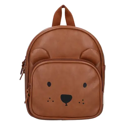 Корица на „Раница за детска градина KIDZROOM Beary Excited, кафява, 2 отделения"