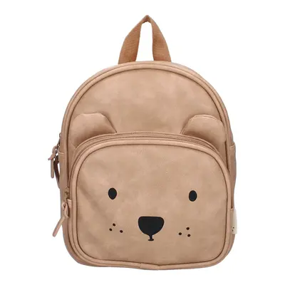 Корица на „Раница за детска градина KIDZROOM Beary Excited, пясъчно кафява, 2 отделения"
