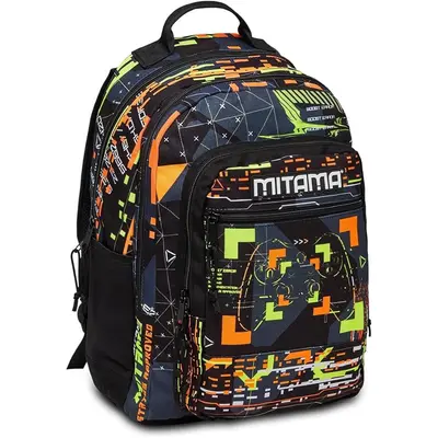 Корица на „Ученическа раница MITAMA New Plus Metaverse, за момче, 4 отделения"