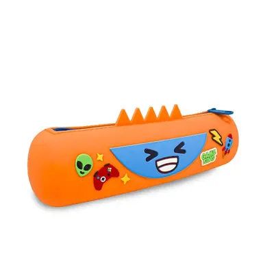 Корица на „Силиконов несесер MITAMA MITAMINI Orange Game, с цип, 22х6.5 см, оранжев"
