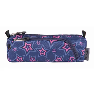 Корица на „Несесер с две отделения PULSE Pink Stars, син"