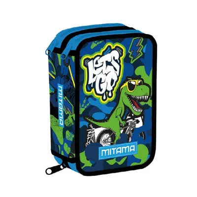 Корица на „Несесер с пълнеж MITAMA Triplo, серия CoolDino, 47 бр. средства, 3 отделения, дизайн за момче"