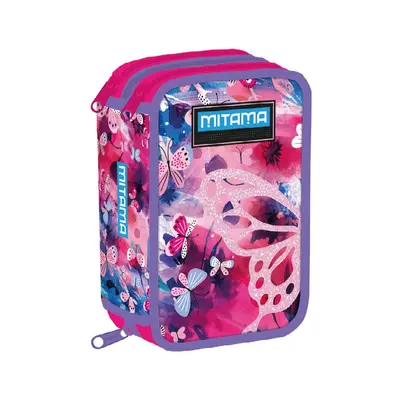 Корица на „Несесер с пълнеж MITAMA SUPER Triplo, серия FlowerFly, 50 бр. средства, 3 отделения, дизайн за момич"