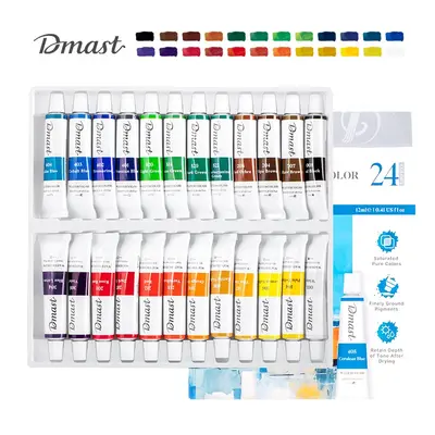 Корица на „Акварелни бои Deli Dmast EC310-24, в тубички 12 мл, 24 цвята"