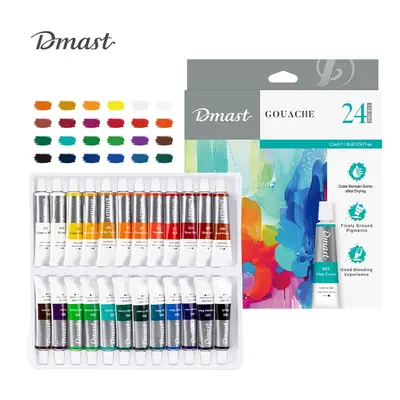 Корица на „Темперни бои Deli Dmast EC320-24, в тубички 12 мл, 24 цвята"