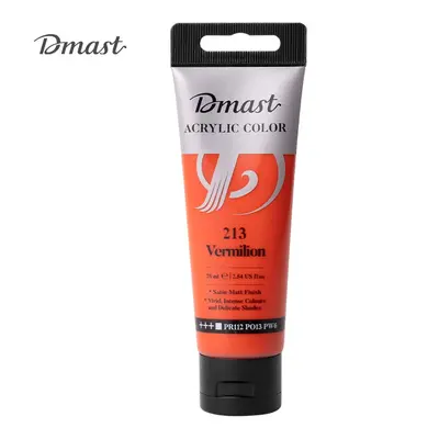 Корица на „Акрилна боя Deli Dmast EC330-VM, в тубичка 75 мл, 213 vermilion"