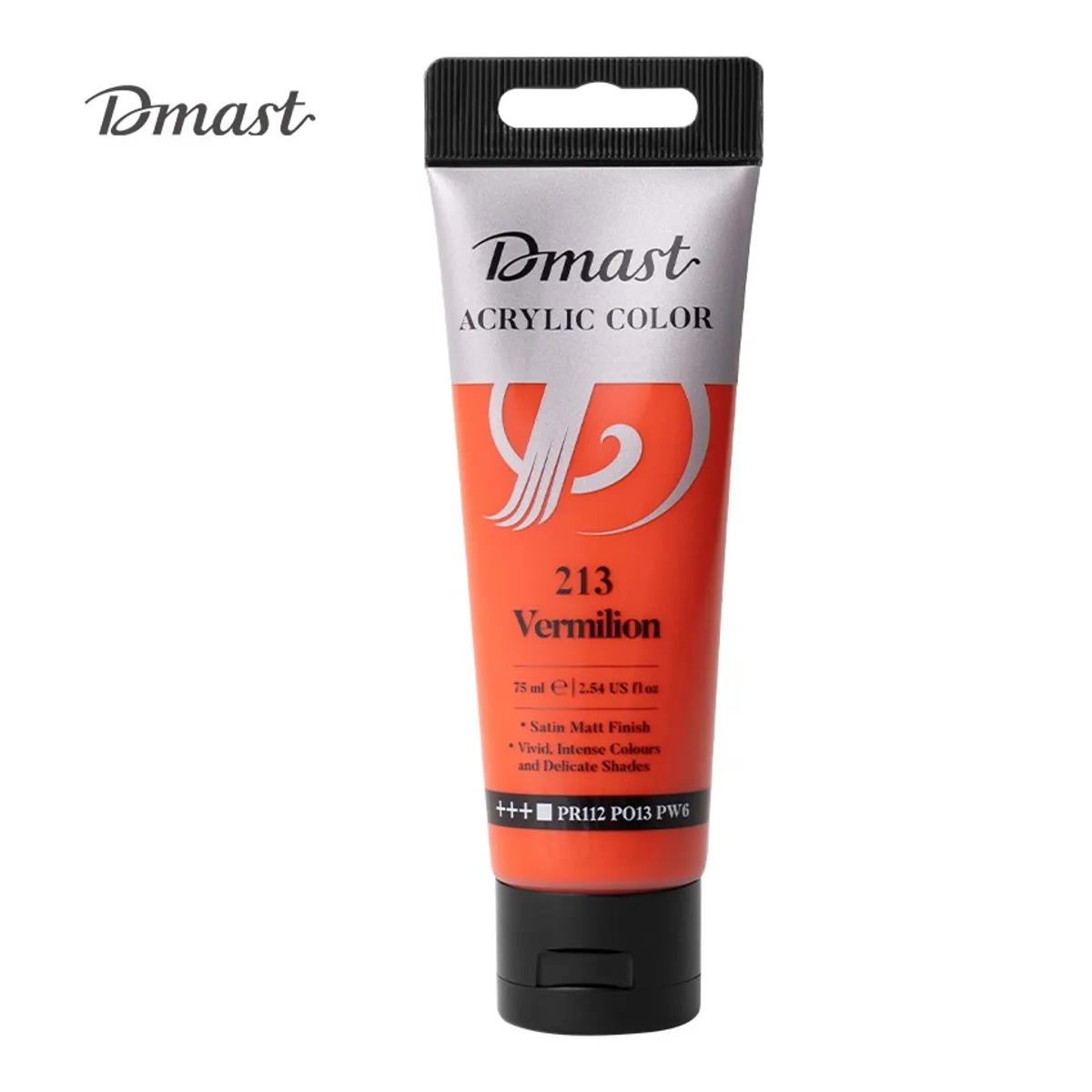 Акрилна боя Deli Dmast EC330-VM, в тубичка 75 мл, 213 vermilion