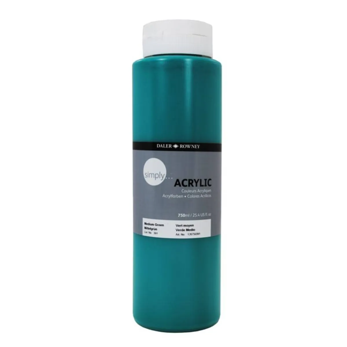 Акрилна боя DALER-ROWNEY Simply, 750 мл, зелено (Medium Green)