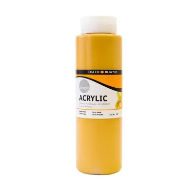 Корица на „Акрилна боя DALER-ROWNEY Simply, 750 мл, жълто (Yellow Ochre)"