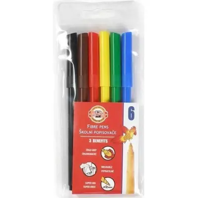 Корица на „Мини цветни моливи KOH-I-NOOR, 6 цвята"