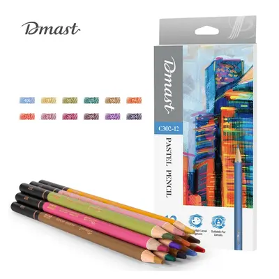 Корица на „Цветни моливи Deli Dmast EC302- 12 цв.- пастелни"