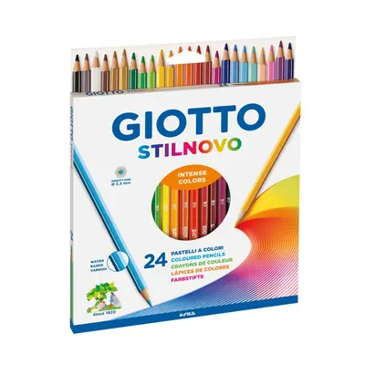 Корица на „Цветни моливи GIOTTO STILNOVO, шестоъгълно тяло, 24 цвята"