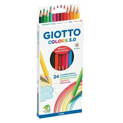 Корица на „Цветни моливи GIOTTO COLORS 3.0, шестоъгълно тяло, 24 цвята"