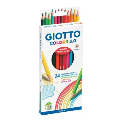 Корица на „Цветни моливи GIOTTO COLORS 3.0, шестоъгълно тяло, 24 цвята"