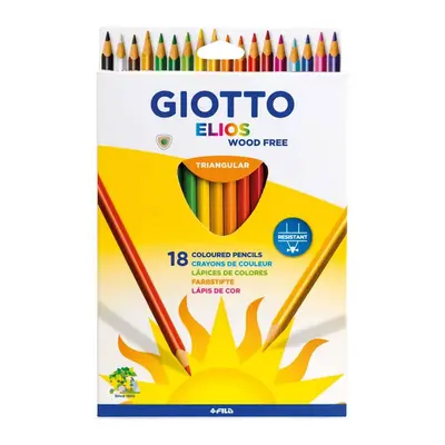 Корица на „Цветни моливи GIOTTO ELIOS, триъгълно тяло, 18 цвята"