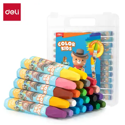 Корица на „Пастели маслени Deli Color Emotion - 24 цвята"