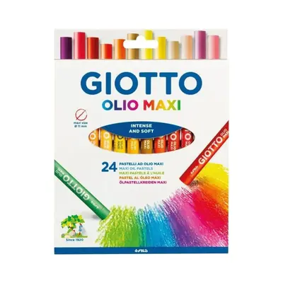 Корица на „Маслени пастели GIOTTO OLIO MAXI, ф 11 мм, 70 мм, 24 цвята"