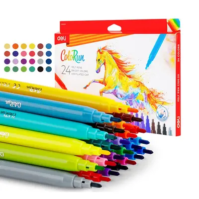 Корица на „Флумастери Deli ColoRun EC10020, 24 цвята"