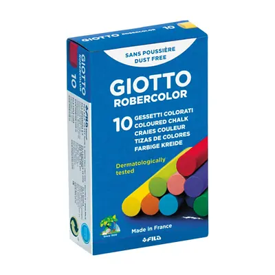 Корица на „Безпрахови тебешири GIOTTO Robercolor, ф 10 мм, 80 мм, 10 цвята"
