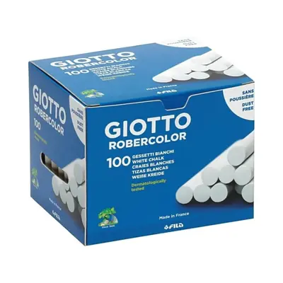 Корица на „Безпрахови тебешири GIOTTO Robercolor, ф 10 мм, 80 мм, 100 бр., бели"