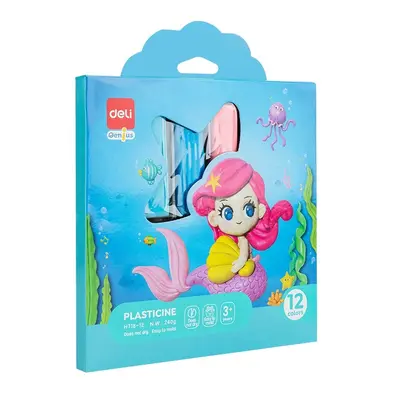 Корица на „Пластилин Deli Genius Mermaid EH718 - 12 цв."