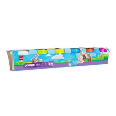 Корица на „Моделин Deli Genius EH720-6, 6 цвята х 114 г, в кофички"