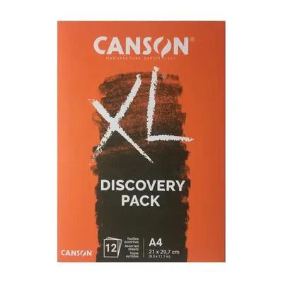 Корица на „Скицник CANSON XL Pack Dessin&Croquis, за сухи техники, микс хартии, A4, 12 л."