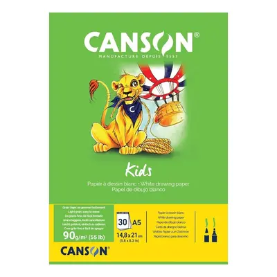 Корица на „Скицник CANSON KIDS Drawing, за моливи, маркери, пастели, A4, 90 г/кв.м, light grain, 30 л."