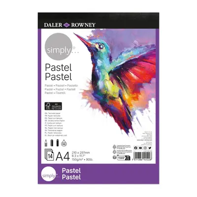 Корица на „Скицник за пастели DALER-ROWNEY Simply Pastel, А4, 150 г/кв.м, 14 л."