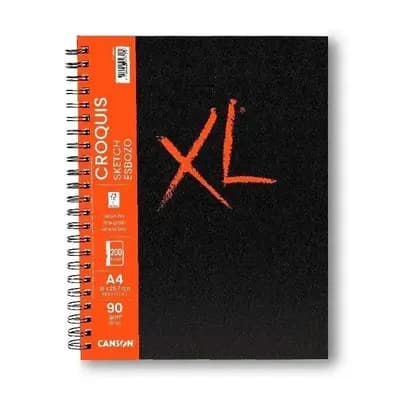 Корица на „Скечбук със спирала CANSON XL Croquis, за сухи техники, A4, 90 г/кв.м, fine grain, 100 л."