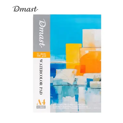 Корица на „Скицник Deli Dmast EC363, за акварелни бои, A4, 300 г/кв.м, 10% памук, 12 л."