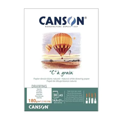 Корица на „Скицник CANSON "C" a grain, за сухи техники, мастило и темперни бои, A5, 180 г/кв.м, 30 л."
