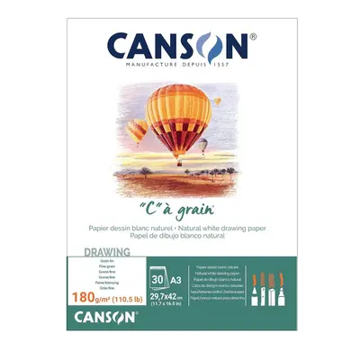 Корица на „Скицник CANSON "C" a grain, за сухи техники, мастило и темперни бои, A3, 180 г/кв.м, 30 л."