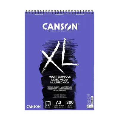 Корица на „Скицник със спирала CANSON XL Mixed Media Textured, смесени техн,A3, 300 г/кв.м, medium grain, 30 л."