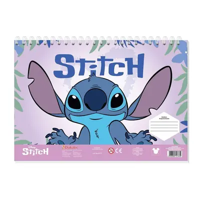 Корица на „Блок за рисуване STITCH, 230х330 мм, 70 г/кв.м, 40 л., шаблони, 2 стр. за оцветяване, стикери"