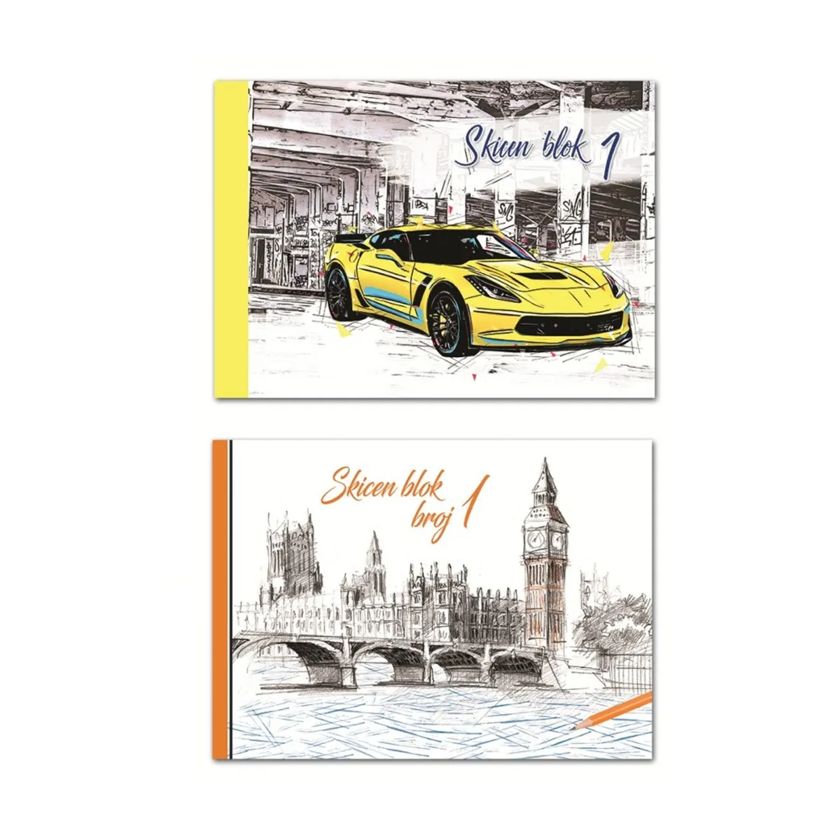Блок за рисуване LASTVA Sketch №1, 110 г/кв.м, корица 230 г/кв.м, 10 л.