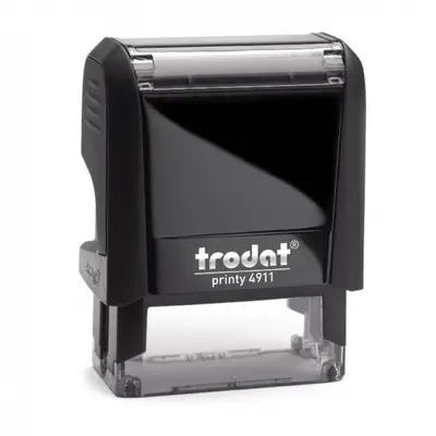 Корица на „Печат Trodat Printy 4911, правоъгълен, 38х14 мм, син тампон"