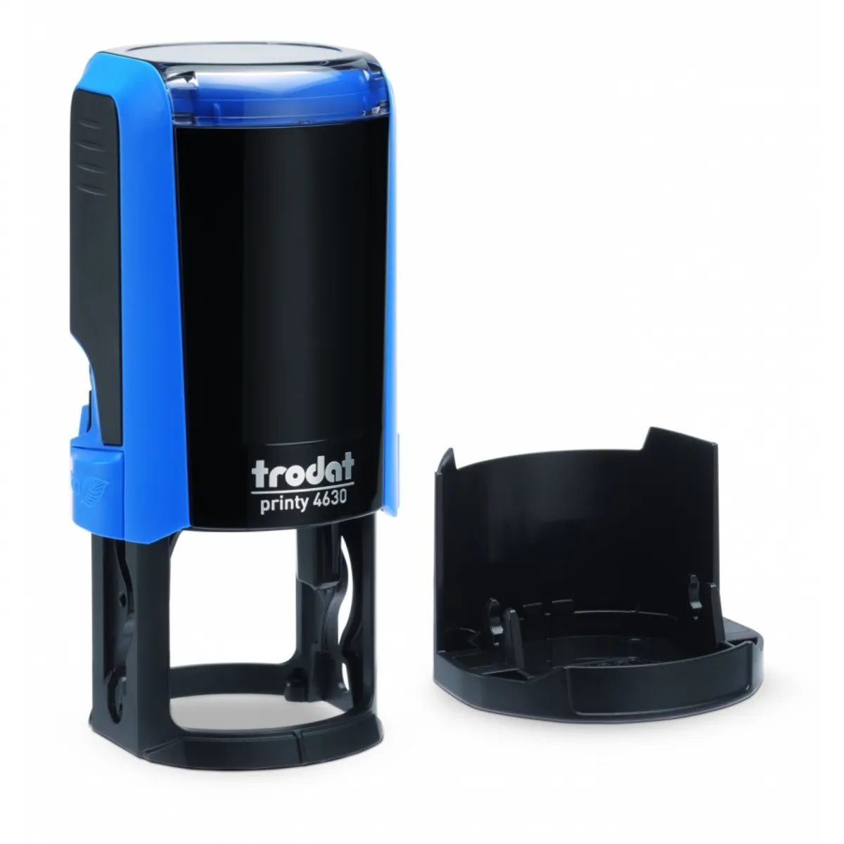 Печат Trodat Printy 4630, кръгъл, D30 мм, с капаче, син тампон