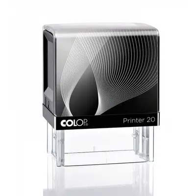 Корица на „Печат Colop Printer 20, правоъгълен, 14х38 мм, син тампон"