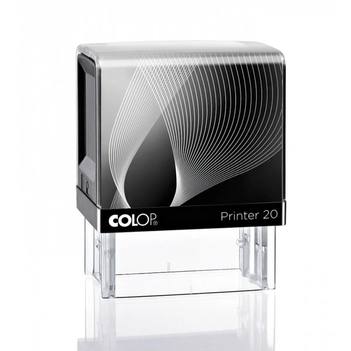 Печат Colop Printer 20, правоъгълен, 14х38 мм, син тампон