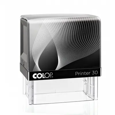 Корица на „Печат Colop Printer 30, правоъгълен, 18х47 мм, син тампон"