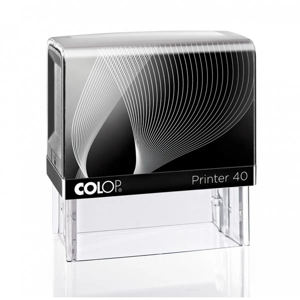Печат Colop Printer 40, правоъгълен, 23х59 мм, черен тампон