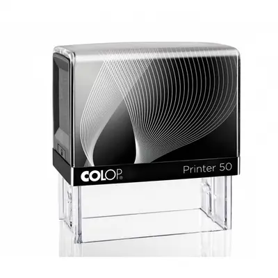 Корица на „Печат Colop Printer 50, правоъгълен, 30х69 мм, черен тампон"