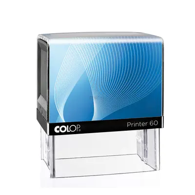 Корица на „Печат Colop Printer 60, правоъгълен, 37х76 мм, син тампон"