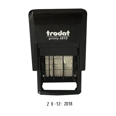 Корица на „Датник Trodat Printy mini 4810 с цифри, височина на шрифта 3.8 мм, син тампон"