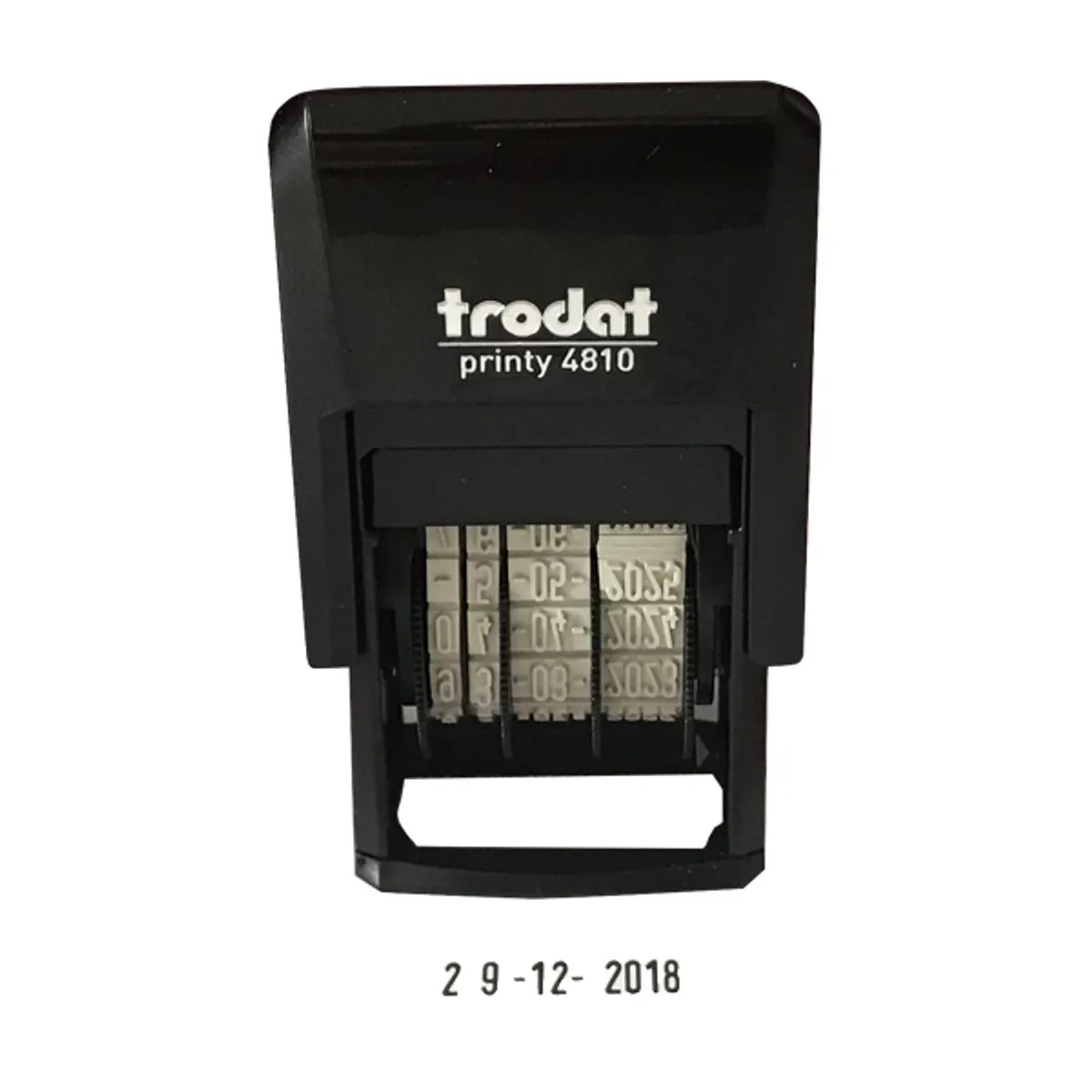 Датник Trodat Printy mini 4810 с цифри, височина на шрифта 3.8 мм, син тампон