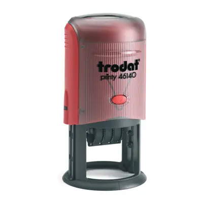 Корица на „Датник Trodat Printy 46140 с цифри, височина на шрифта 3 мм, кръгъл, D40, черен тампон"
