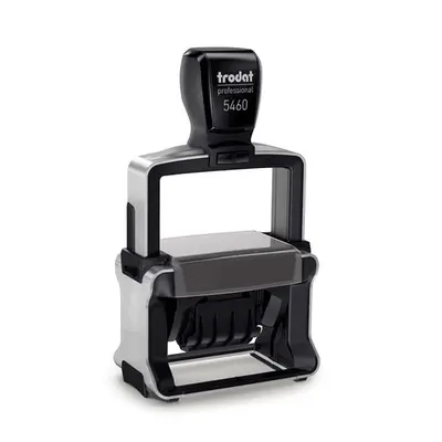 Корица на „Датник Trodat Professional 5474, с цифри, височина на шрифта 4 мм, клише 60х40 мм, черен тампон"