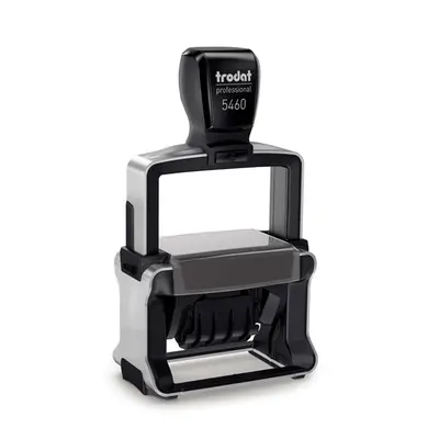 Корица на „Датник Trodat Professional 5460, с цифри, височина на шрифта 4 мм, клише 56х33 мм, син тампон"