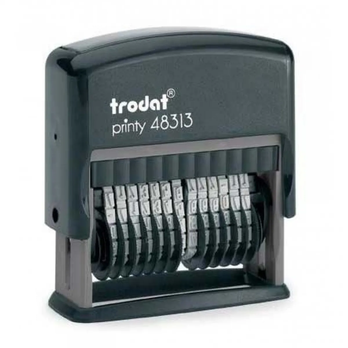 Номератор Trodat 48313, с 13 цифри, височина на шрифта 3.8 мм, син тампон